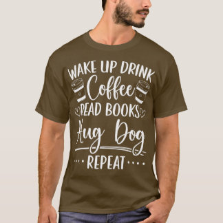 Camiseta Libros Perros Café Lectura de Bookworm