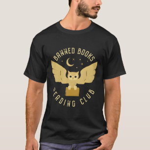 Camiseta Libros prohibidos leyendo lechuza retro vintage Cl