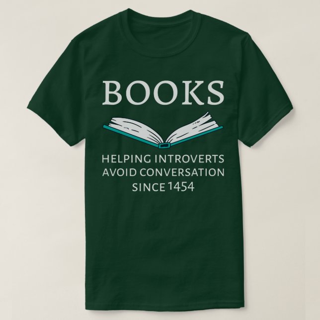 Camiseta Libros que ayudan a los introvertidos a evitar la  (Diseño del anverso)