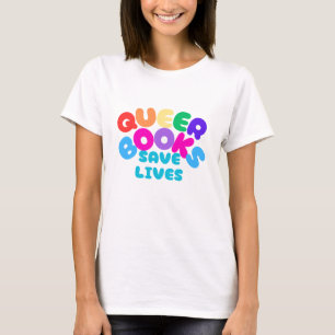 Camiseta Libros queer salvan vidas