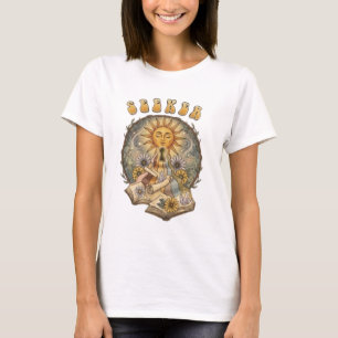 Camiseta Libros Retro Sol y místicos del buscador 