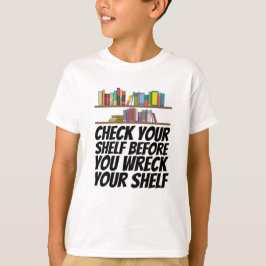 Camiseta Libros - Revisa tu estante