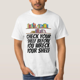 Camiseta Libros - Revisa tu estante