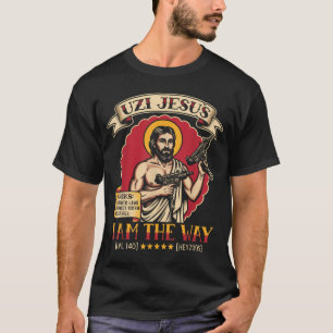 Camiseta Libros Rpg Uzi Jesús Religión Cristiana Dios