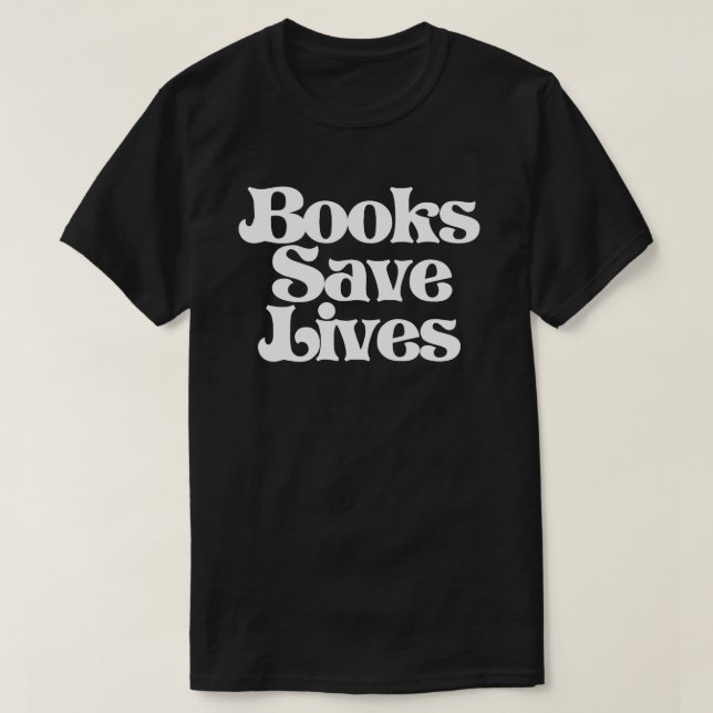 Camiseta Libros salvan vidas (Diseño del anverso)