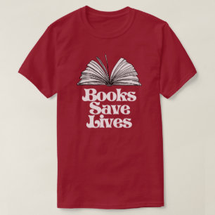 Camiseta Libros salvan vidas