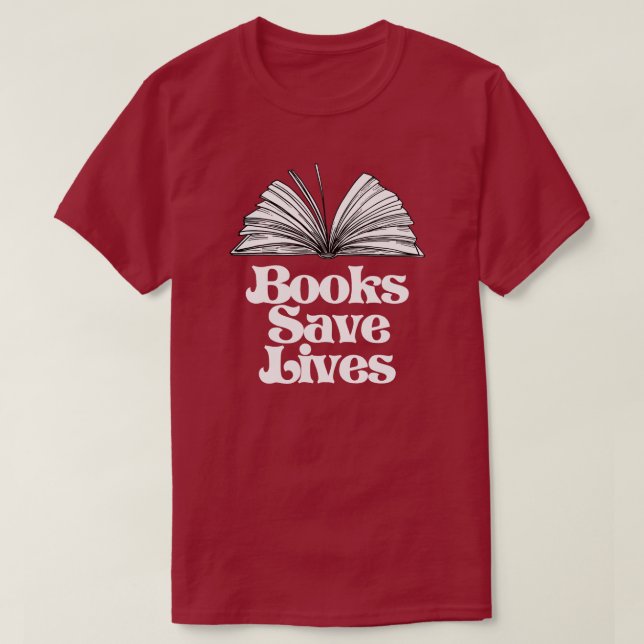 Camiseta Libros salvan vidas (Diseño del anverso)