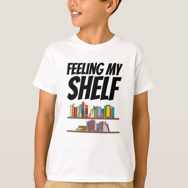 Camiseta Libros - Sensando mi estante (Anverso)