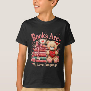 Camiseta Libros Son Mi Lenguaje del Amor Oso Amantes de los