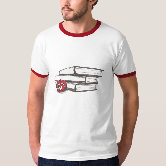 Camiseta Libros + Un personalizable de Apple el | (Anverso)