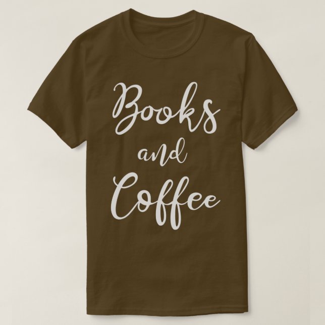 Camiseta Libros Y Café (Diseño del anverso)