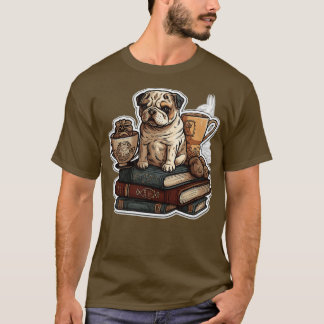 Camiseta Libros Y Café Y Perros Y Justicia Social 70
