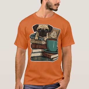 Camiseta Libros Y Café Y Perros Y Justicia Social 80