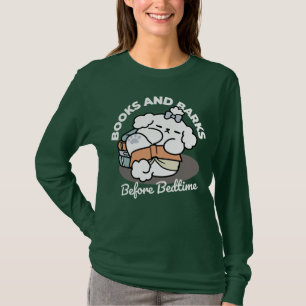 Camiseta Libros y cortezas - Diseño de lectura de perros es