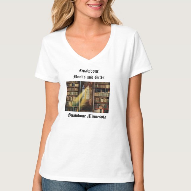 Camiseta Libros y regalos de Gnawbone (Anverso)