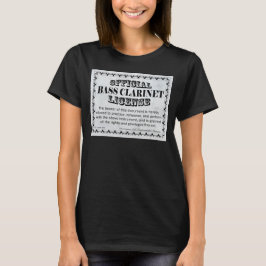 Camiseta Licencia Bass Clarinet