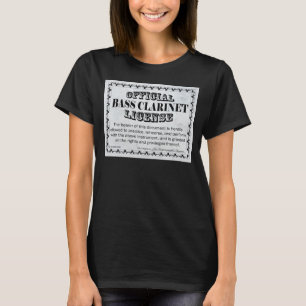 Camiseta Licencia Bass Clarinet