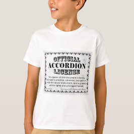 Camiseta Licencia de acordeón