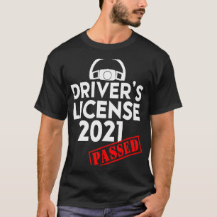 Camiseta Licencia de conducción 2021 Existencia para princi