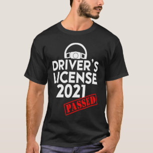 Camiseta Licencia de conducción 2021 Existencia para princi