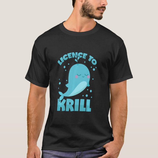 Camiseta Licencia de píun de ballena a Krill Long Sleeve (Anverso)
