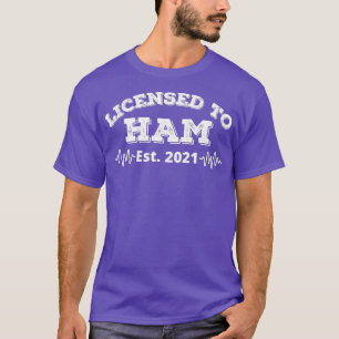 Camiseta Licencia de radio amateur para operadores de radio