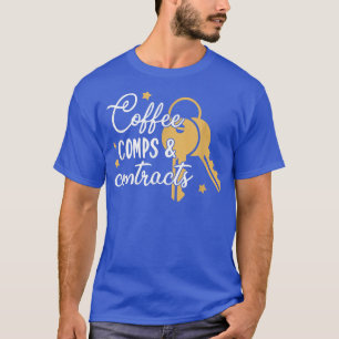 Camiseta Licencia de Realtor Inmobiliario de Coffee Comps C