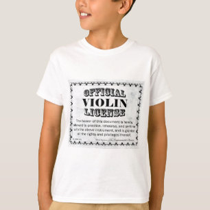 Camiseta Licencia de violín