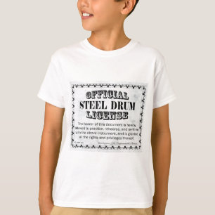 Camiseta Licencia del tambor de acero