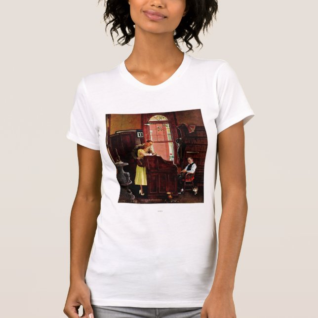 Camiseta Licencia matrimonial de Norman Rockwell (Anverso)
