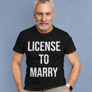 Camiseta Licencia Para Casarse Con Funcionario Funcionario
