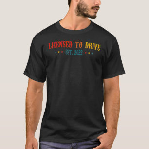 Camiseta Licencia Para Conducir El Nuevo Controlador De Cum