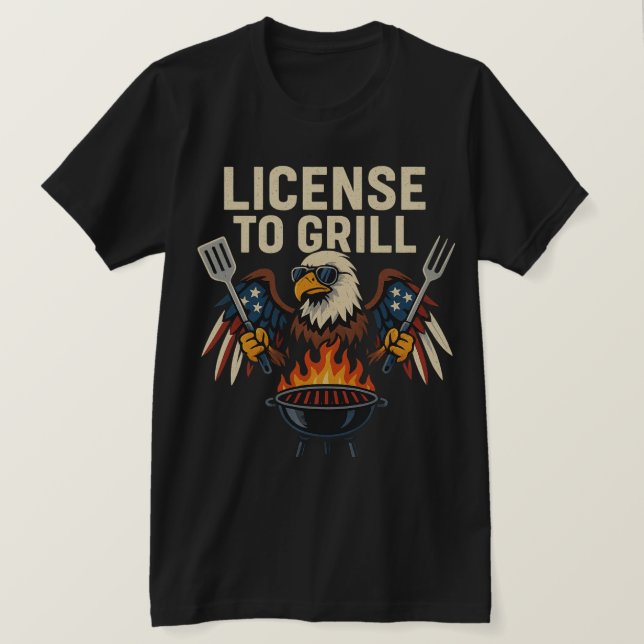 Camiseta Licencia para Grill - American Edition (Anverso del diseño)