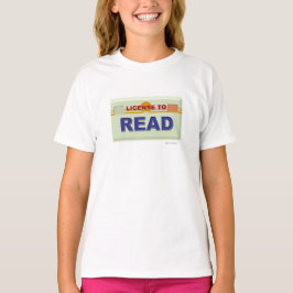Camiseta Licencia para leer el lema de Guay Bookworm