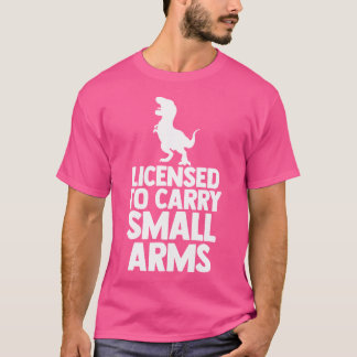 Camiseta Licencia Para Llevar Armas Pequeñas Divertidas A D