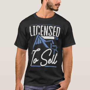 Camiseta Licencia para vender el responsable de préstamos h