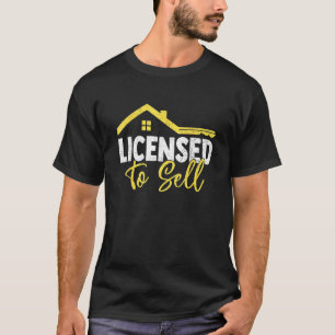 Camiseta Licencia Para Vender Realtor De Bienes Raíces