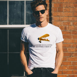 Camiseta Licencia para volar y contar Chistes, humor divert