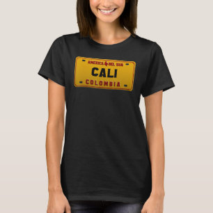 Camiseta Licencia Plate Cali Colombia Capital Pachanguera T