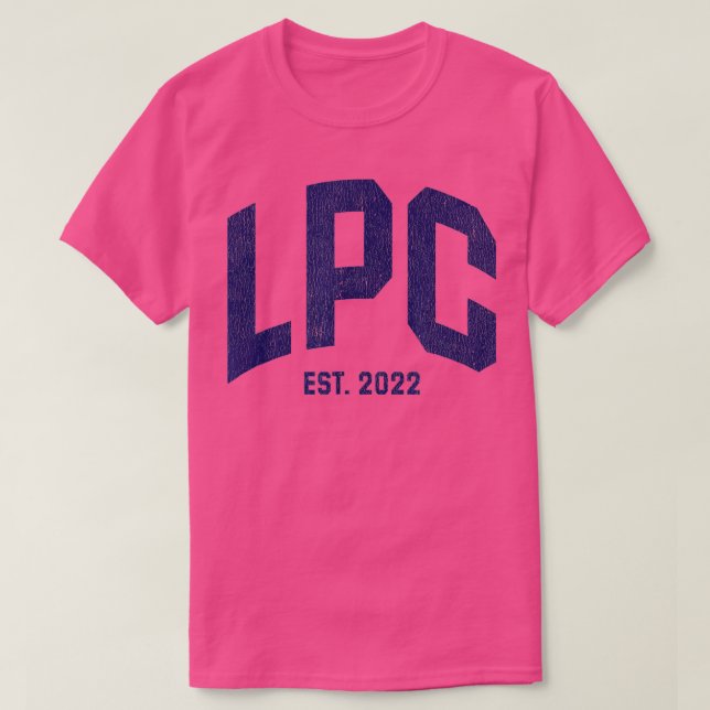 Camiseta Licenciado Consejero Profesional LPC Graduación 20 (Diseño del anverso)