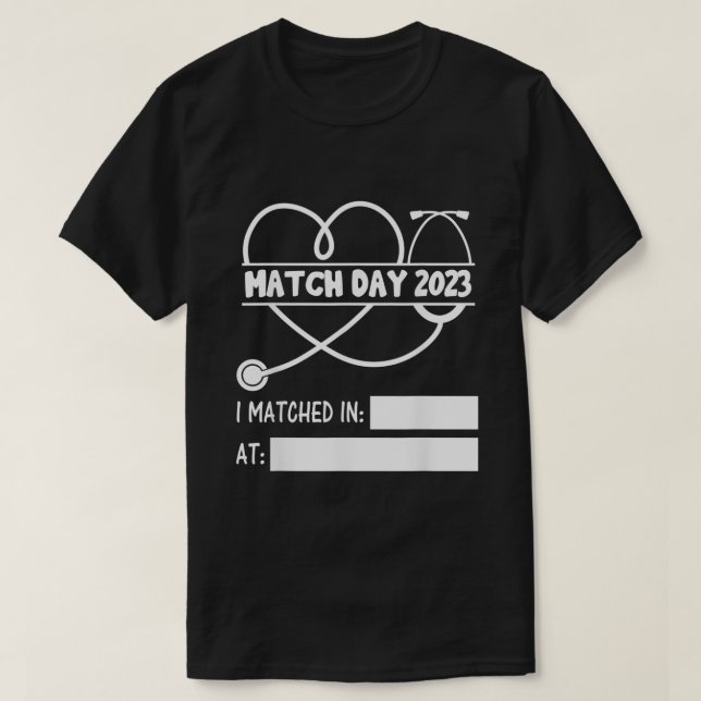 Camiseta Licenciado en la escuela NRMP de Residencia Médica (Diseño del anverso)