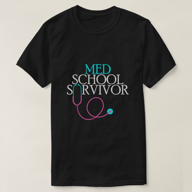 Camiseta Licenciado en Medicina de la Escuela Med (Diseño del anverso)