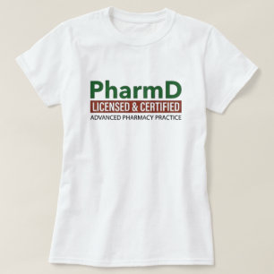 Camiseta Licenciado y Certificado en Farmacología