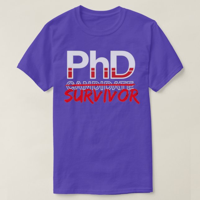 Camiseta Licenciatura en Doctorado por Candidato PhD Sobrev (Diseño del anverso)