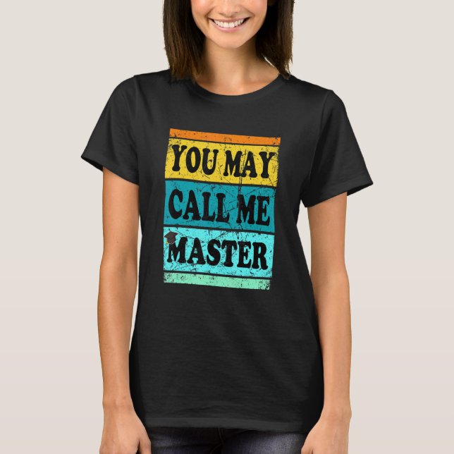 Camiseta Licenciatura en Maestría Graduación Mba Sra Mamáes (Anverso)