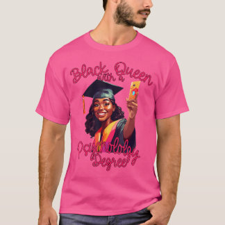 Camiseta Licenciatura en Psicología Reina Negra Graduación 