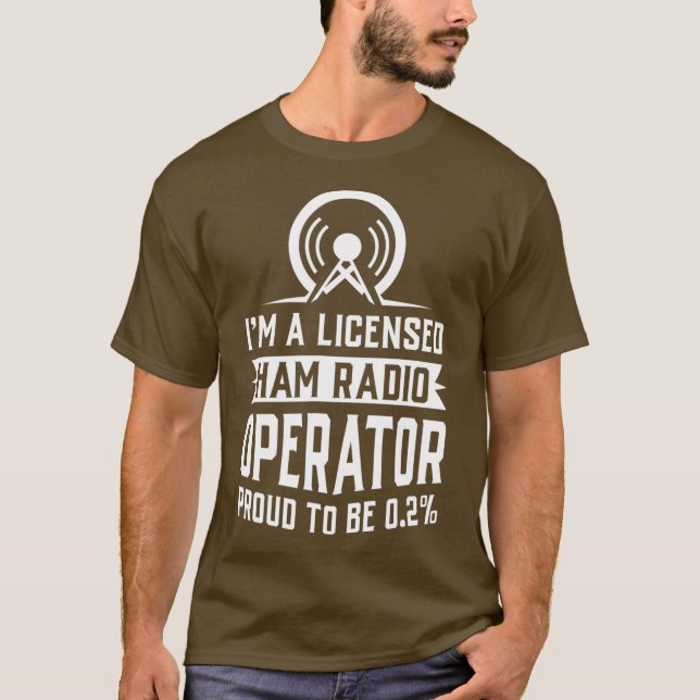 Camiseta Licensed Ham Radio Operator (Anverso)