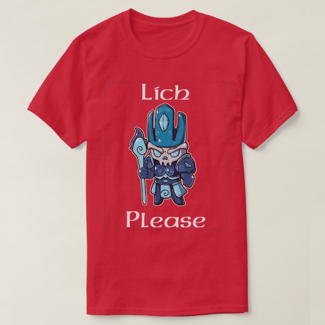 Camiseta Lich Please (Diseño del anverso)