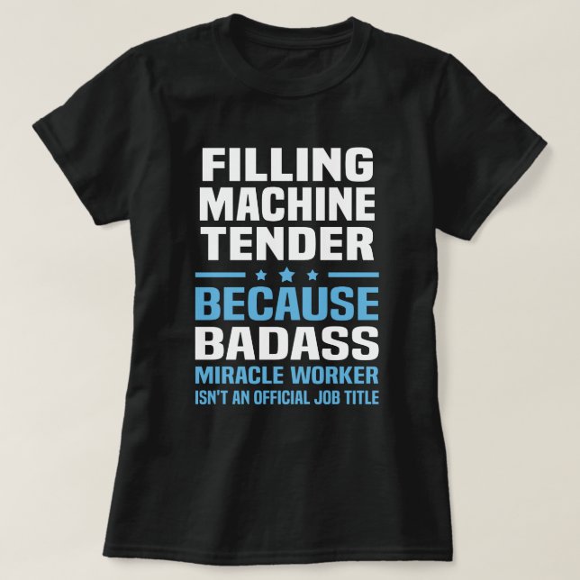 Camiseta Licitación de la máquina de relleno (Diseño del anverso)