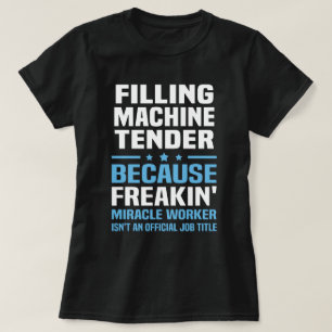 Camiseta Licitación de la máquina de relleno
